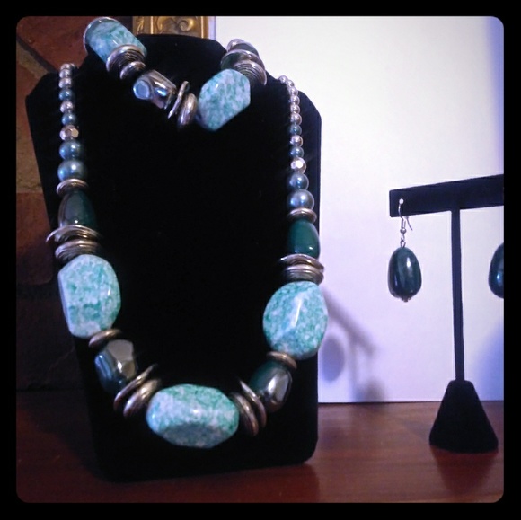 papparazi Jewelry - Necklace, Bracelet, Earrings , teal (Papparazi)